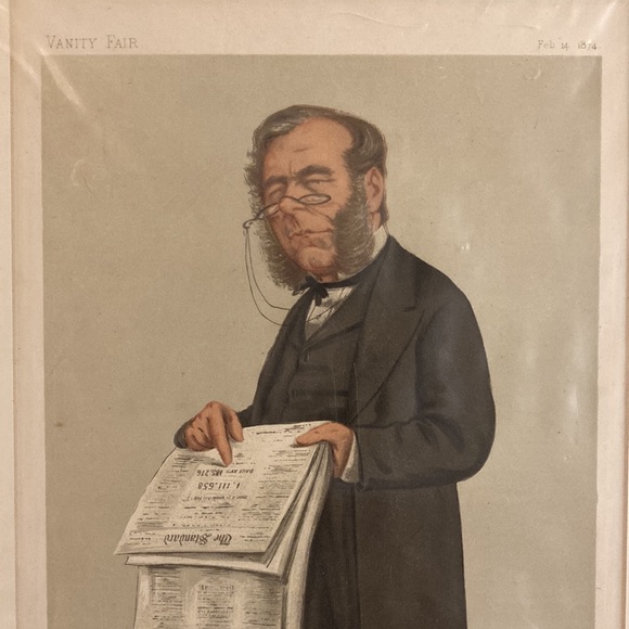 1874 Vanity Fair Spy February 14, 1874 “The Standard” Lithograph - Picture 3 of 8